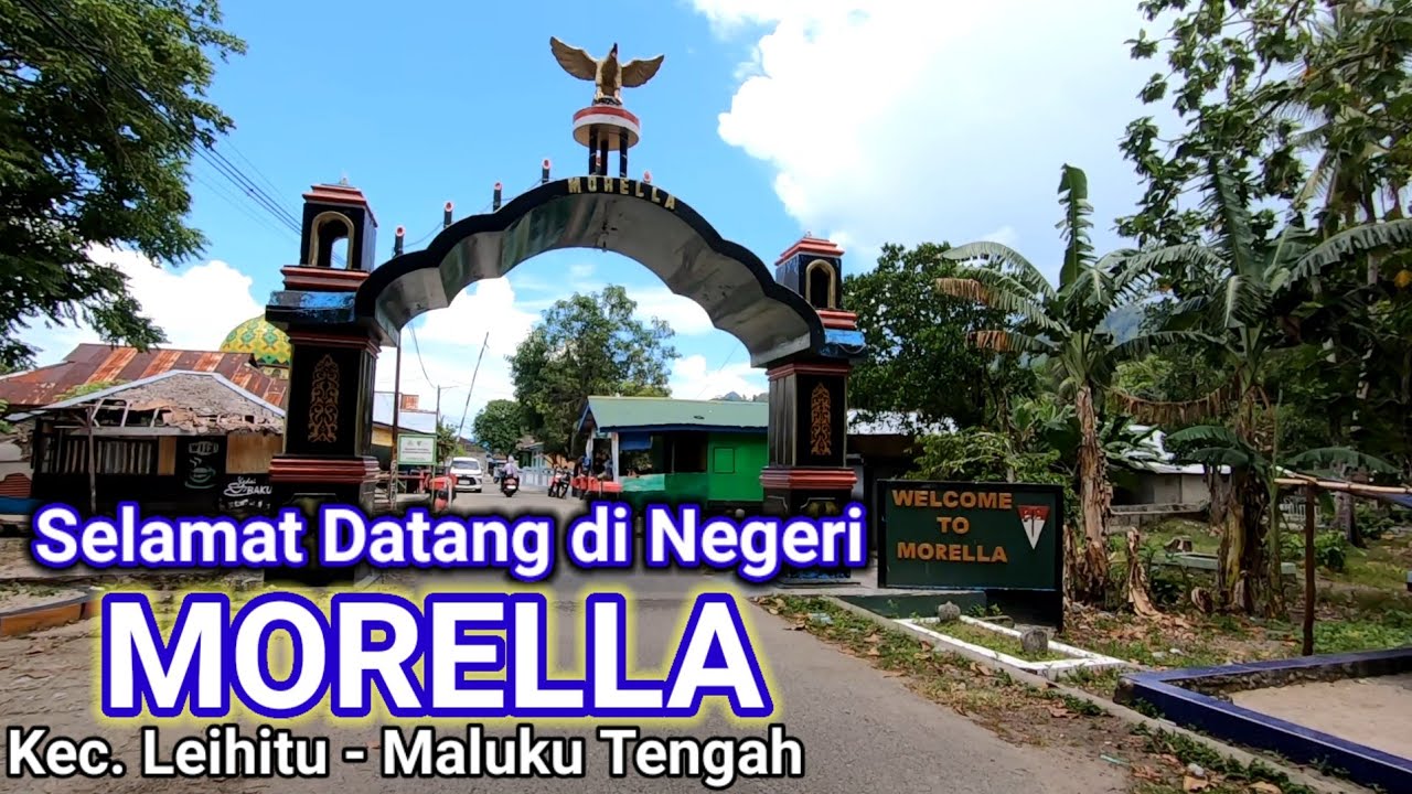 Suasana kota Ambon di Negeri Morella Kecamatan Leihitu kabupaten Maluku Tengah. Maluku
