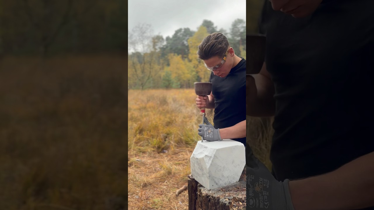 Carving marble