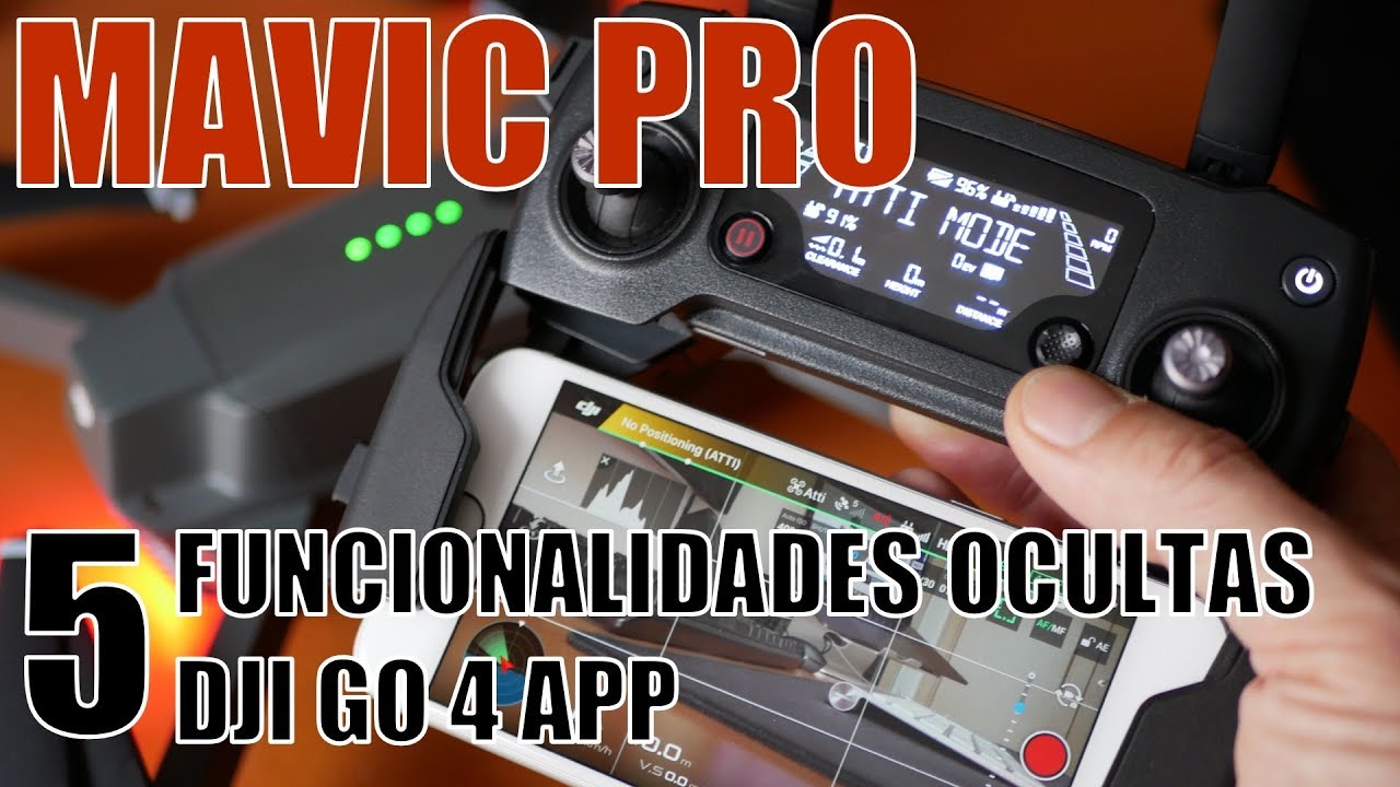 MAVIC PRO (ESPAÑOL) - 5 FUNCIONALIDADES OCULTAS de DJI GO 4 APP en 3 minutos (Mavic/Spark/Phantom)