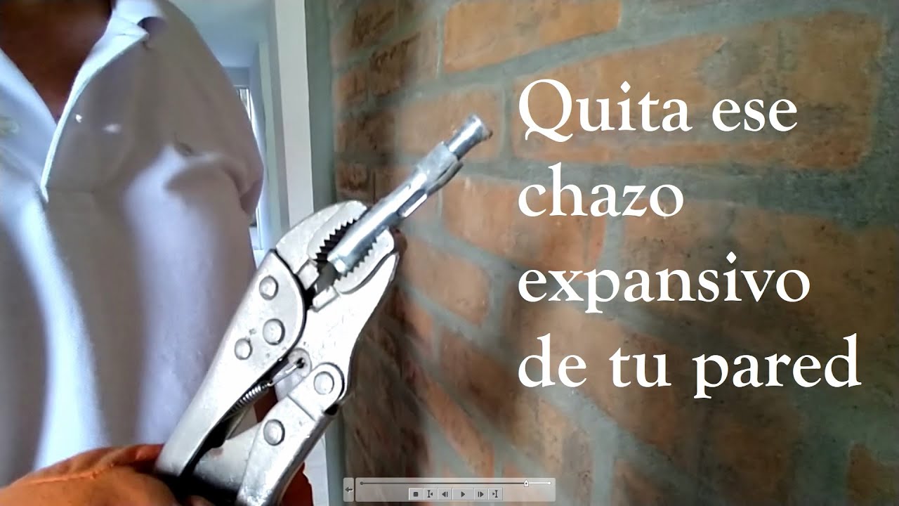 QUITAR O RETIRAR CHAZO TARUGO TAQUETE O TACO EXPANSIVO O DE EXPANSION