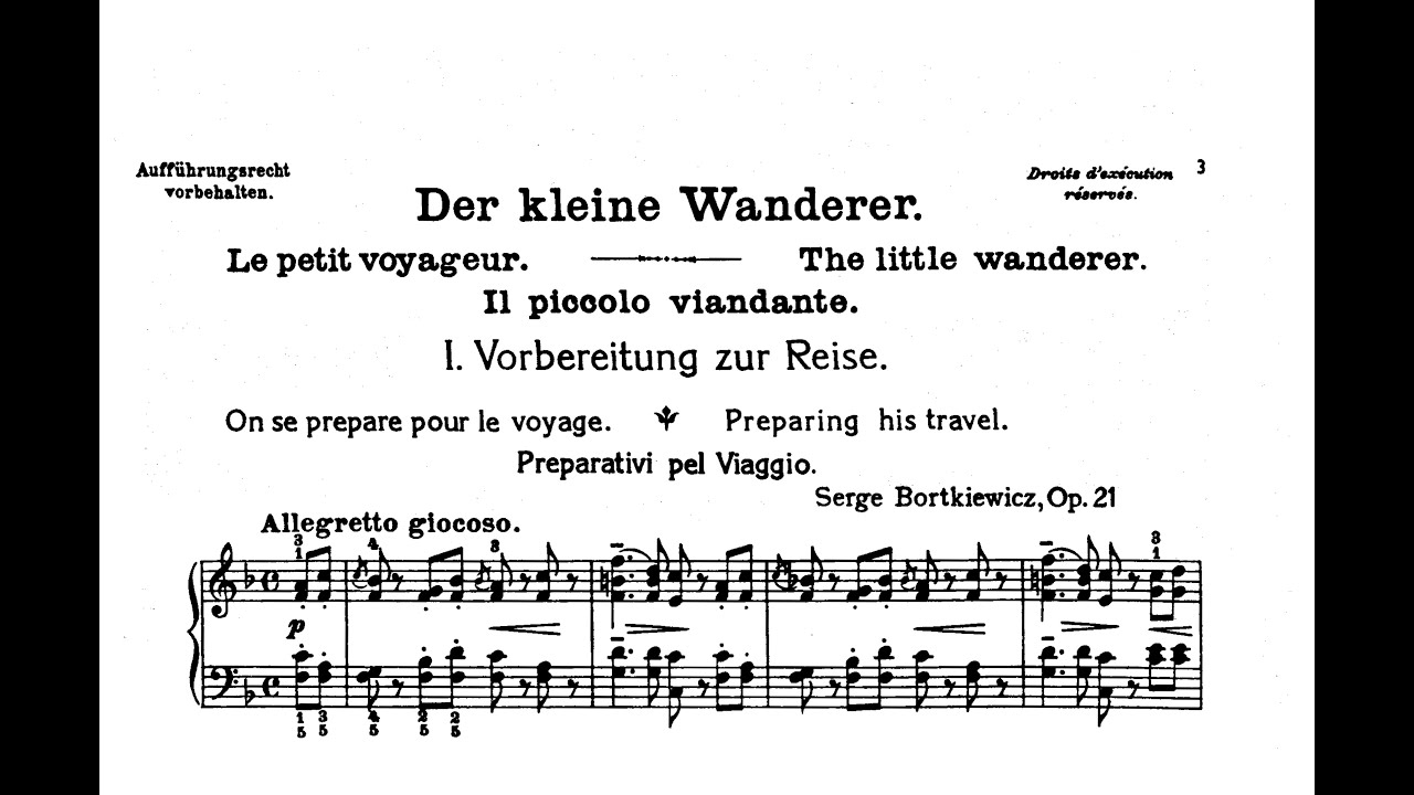 Sergey Bortkievicz - The Little Wanderer, Op.21