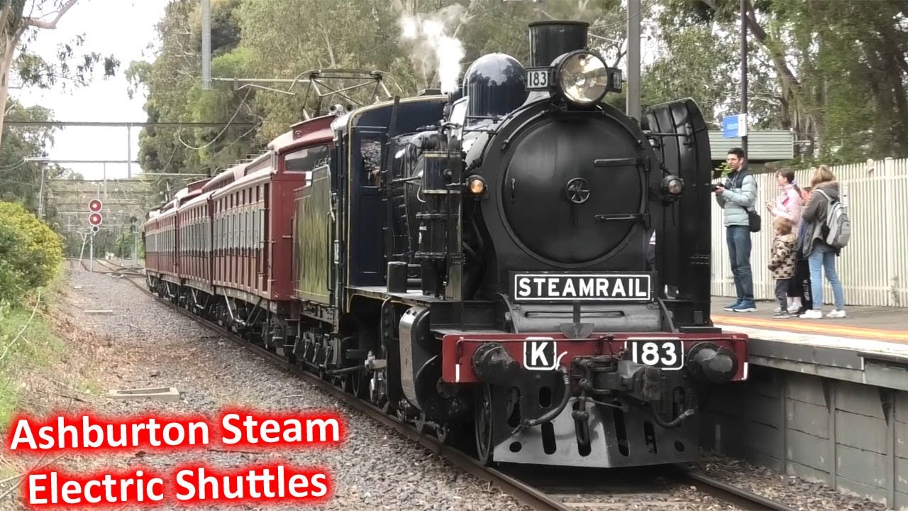 Steamrail Ashburton Steam & Electric Shuttles; K183 & the Tait