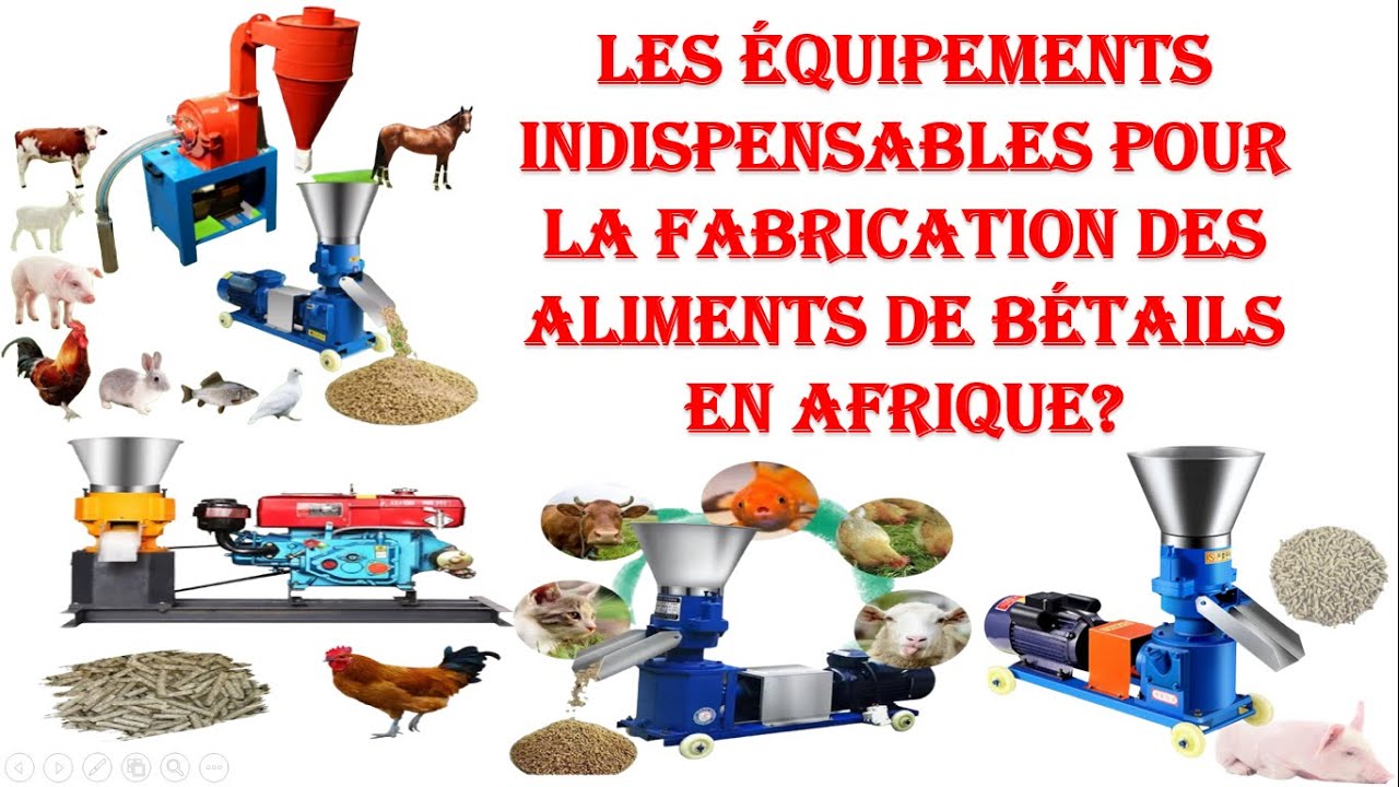 Les équipements indispensables dans la fabrication des aliments pour bétail