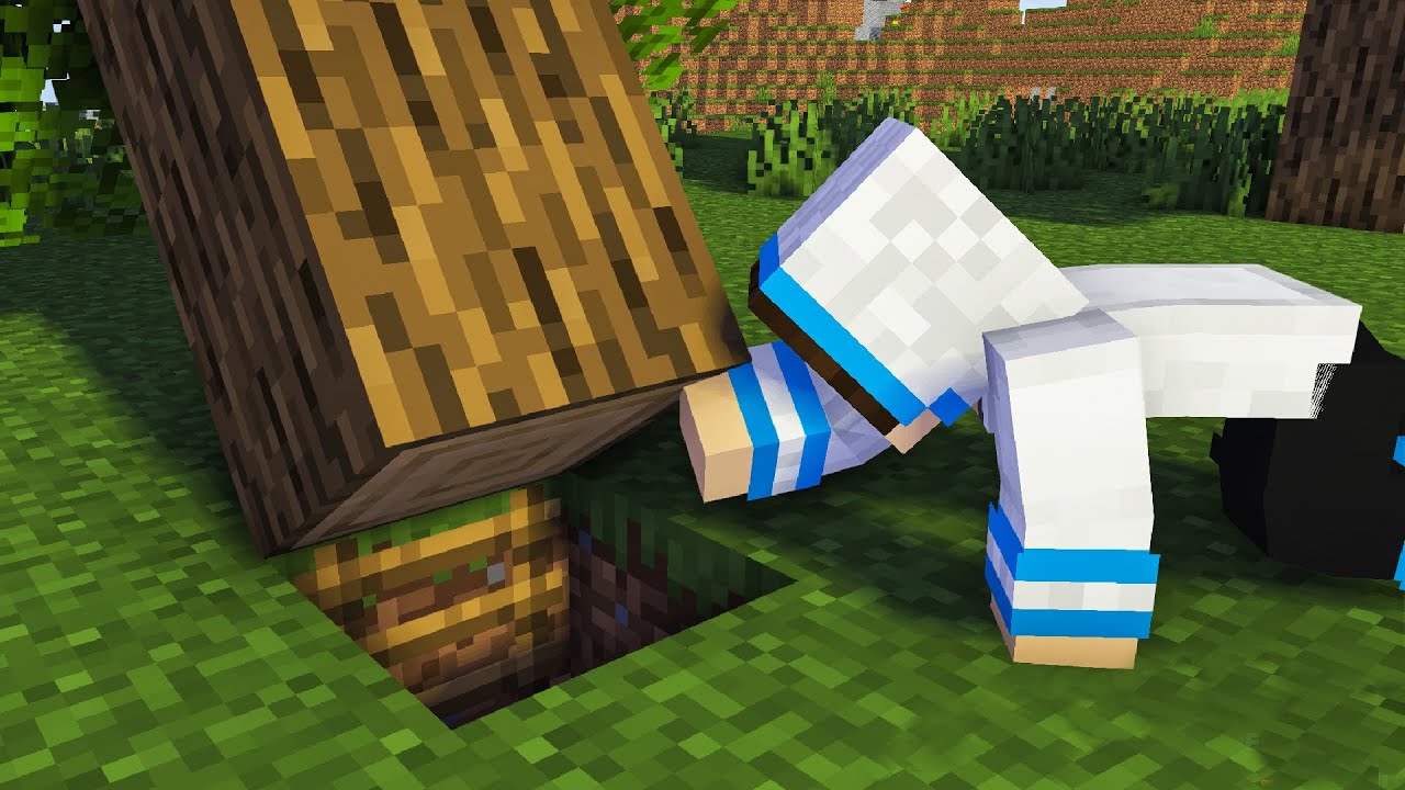 NAPRAVIO TAJNU BAZU ISPOD DRVETA! - (Minecraft)