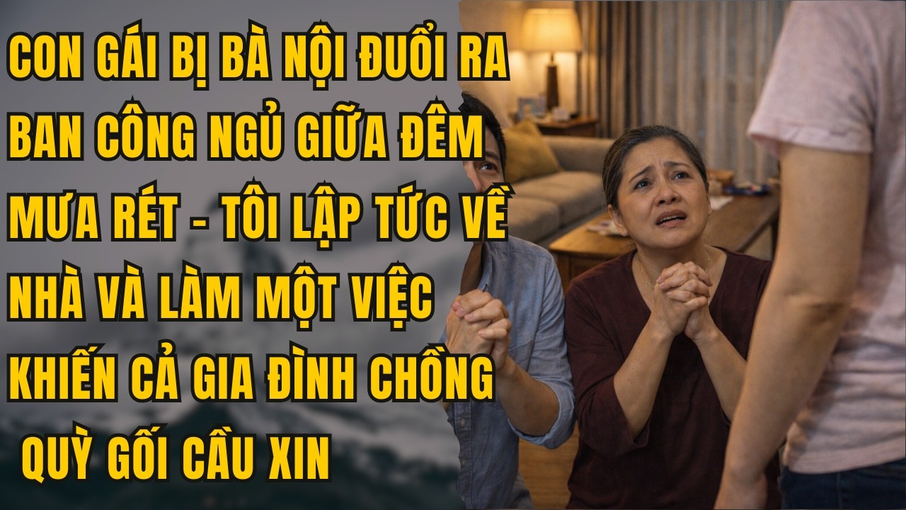 Bà Nội Đuổi Cháu Ra Ban Công Ngủ Giữa Đêm Mưa Không Ngờ Con Dâu Trở Về Đuổi Hết Tất Cả Ra Đường