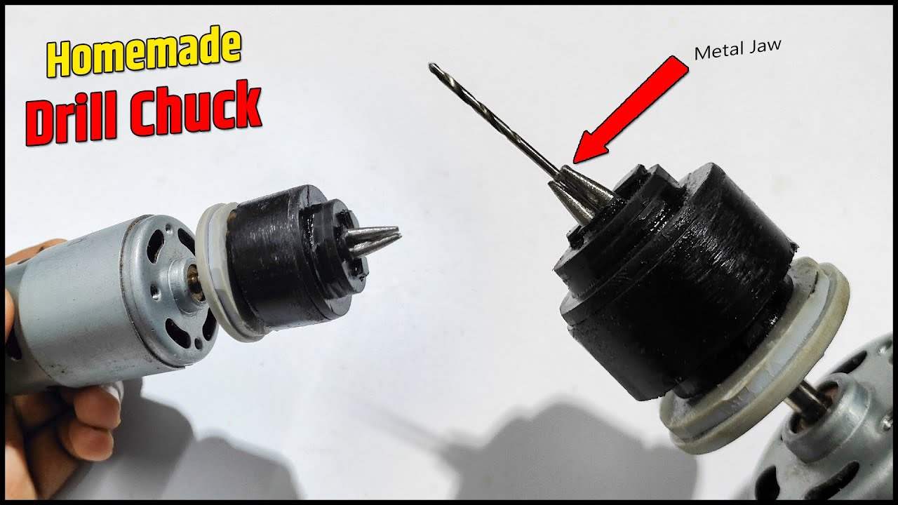 How to Make Metal Drill Chuck For DC Motor | Drill Machine Chuck | 775 Motor Drill Machine