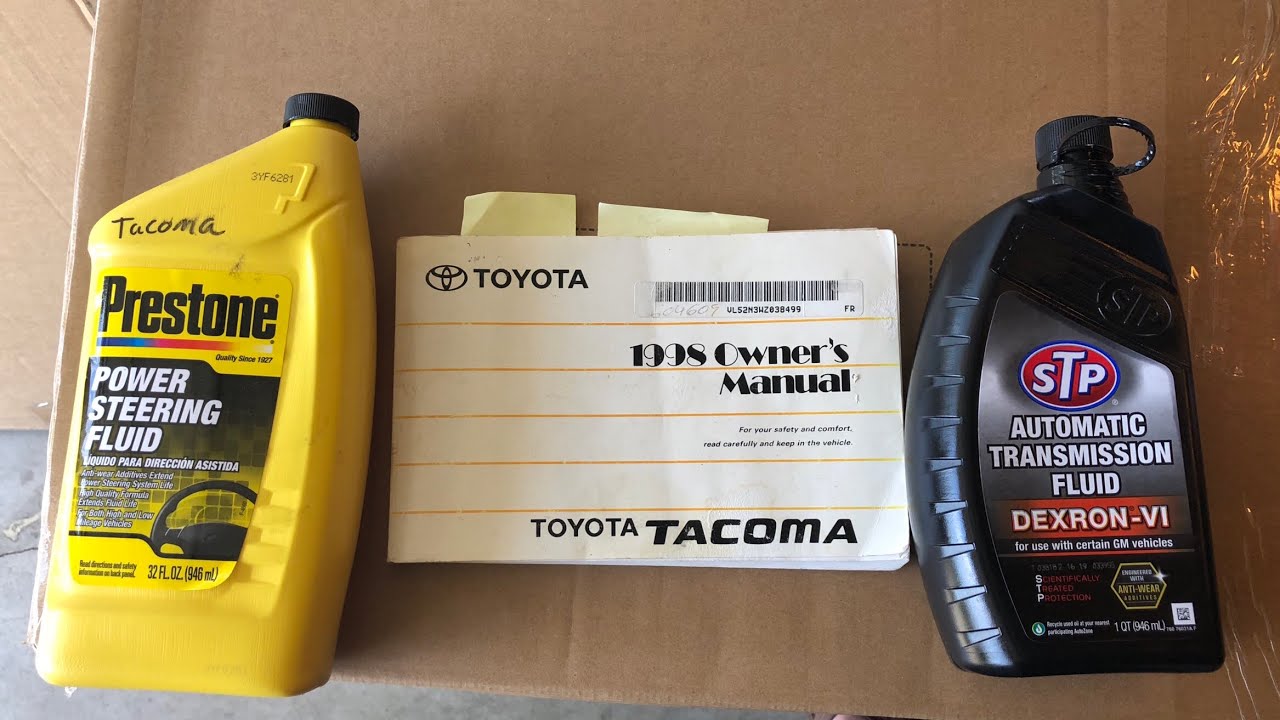 Power steering flush Toyota Tacoma four cylinder 1998