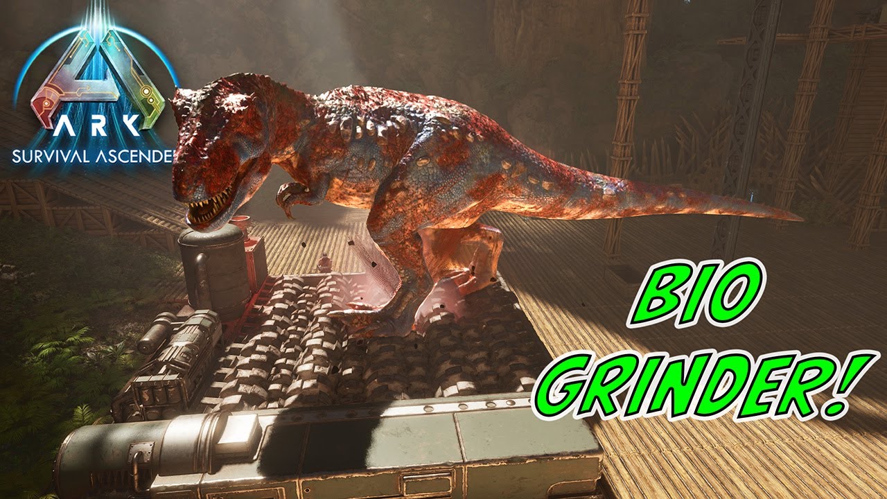 Ark Survival Ascended — The Island — The Bio Grinder! — Turning Extra Dinos into Resources! Epi60