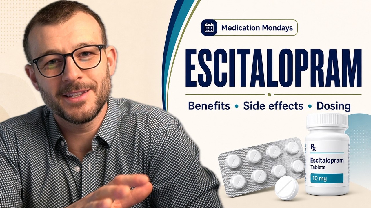 Escitalopram (Lexapro) Explained: Benefits, Side Effects, Dosing and more | Medication Mondays