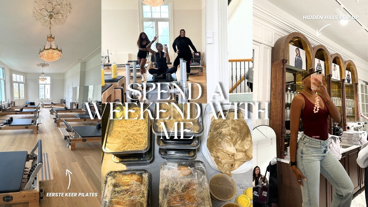 Hidden Hills Pop up store 🛍️ eerste keer pilates 🤸🏽 & get ready with me (werk update)