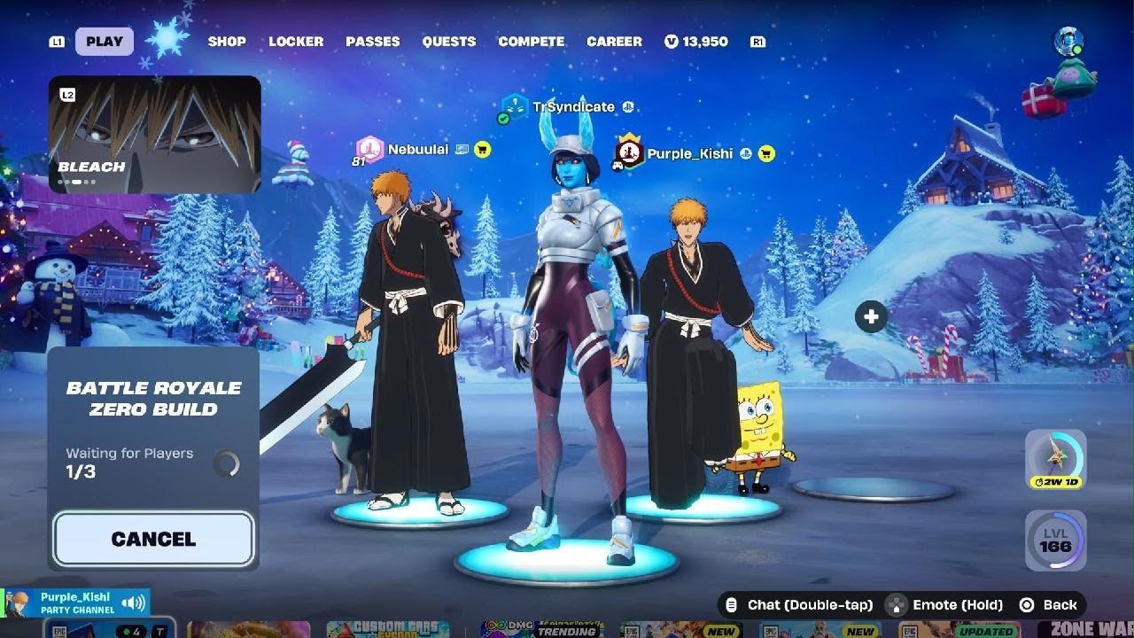 Fortnite Ash Challenges 2: Treetop Madness, A cold breeze, Snowed in for the holidays, Sscc