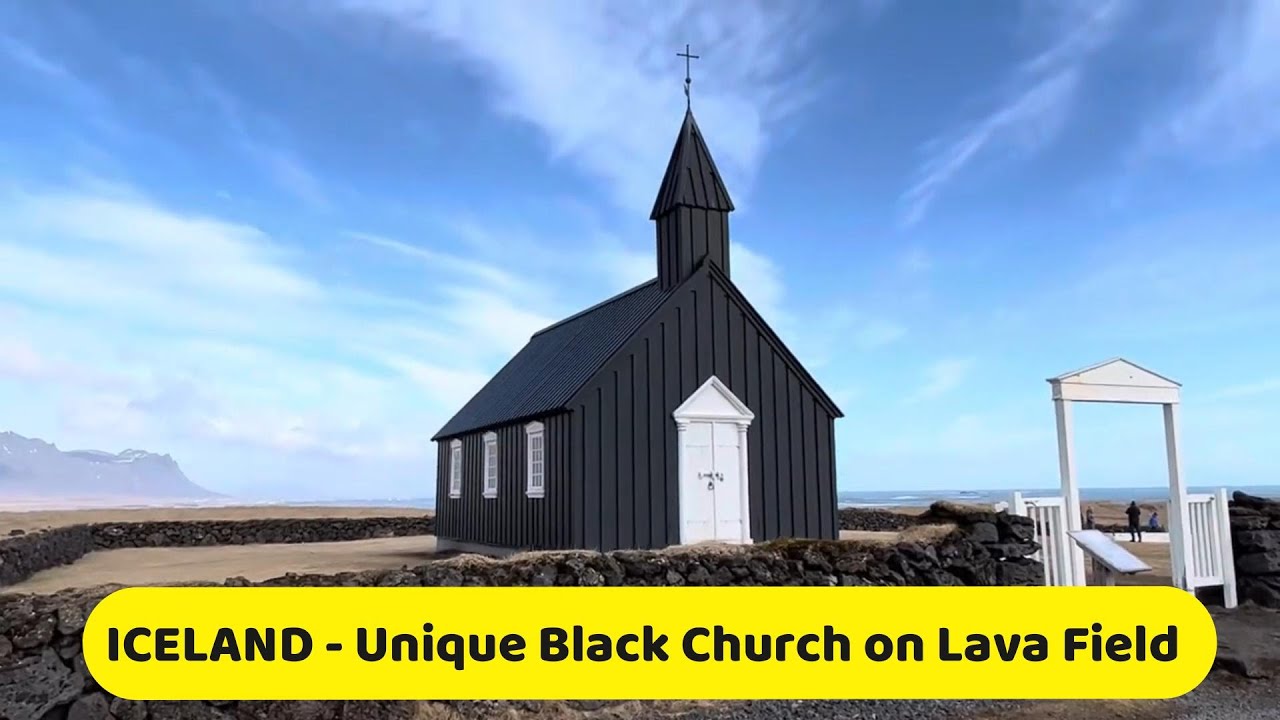 Beyond Time: Exploring Iceland's Enigmatic Black Church of B&uacute;&eth;ir! ⛪️🖤 | #IcelandicMystery