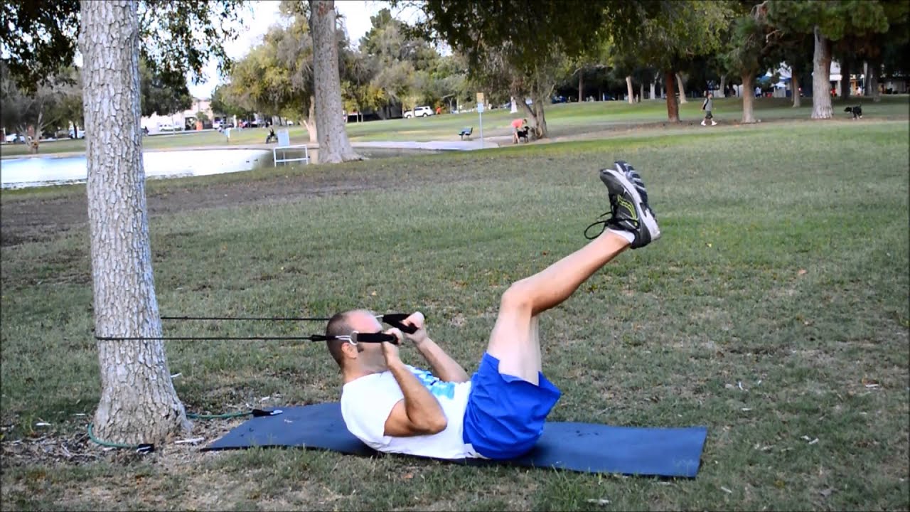 Band Resisted Crunches