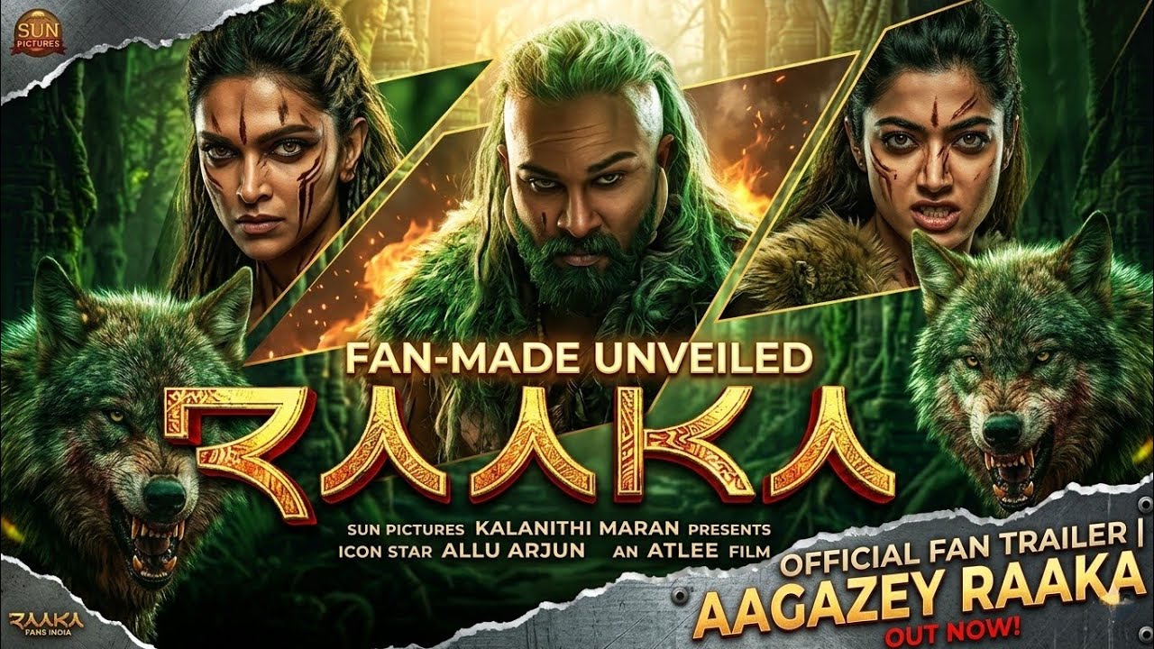 #RAAKA (2026) Official Trailer  | Allu Arjun & Deepika Padukone | Atlee | Raaka First Look Trailer