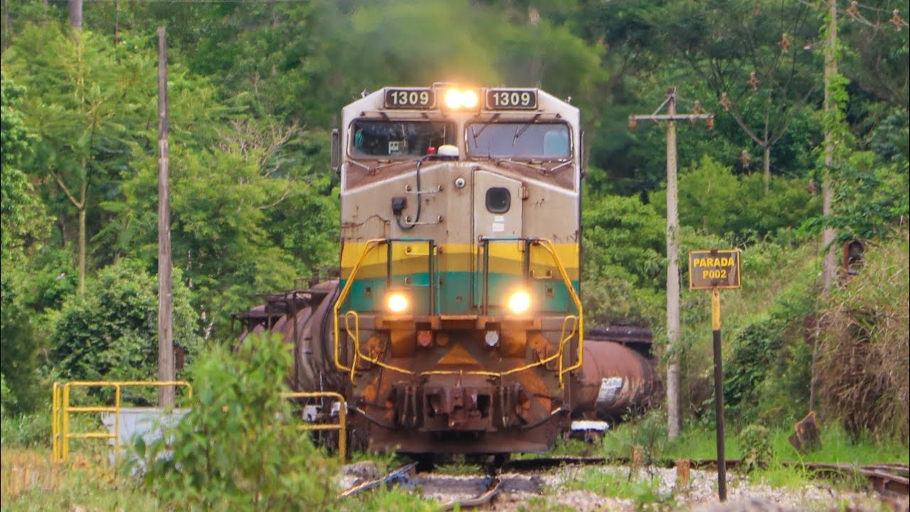 RARO TREM DE PRODUTOS PERIGOSOS DA VALE e mais 1 HORA de trens na EFVM. (é trem que não acaba mais)