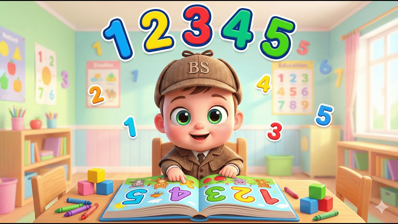 Baby Sherlock Learns Numbers 1 to 5 🔢 | Kids Learning Story | Episode 15