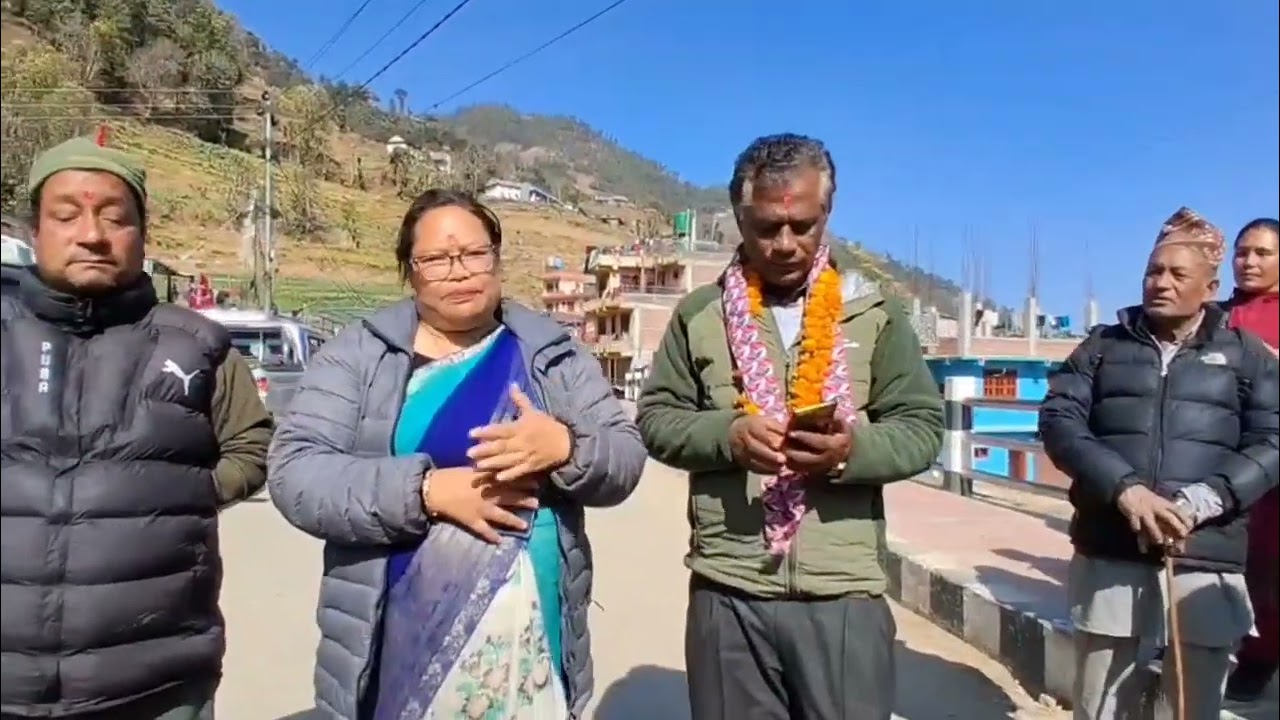 नेपाली कम्युनिष्ट पार्टी (नेकपा) का उम्मेद्वार बसुन्धरा हुमागाईं बेथाञ्चाेक गाउँपालिकामा घरदैलाेमा