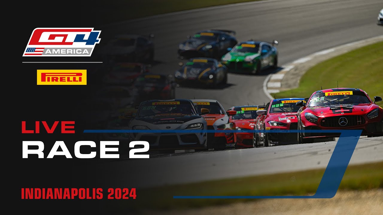LIVE | Race 2 | Indianapolis | Pirelli GT4 America 2024