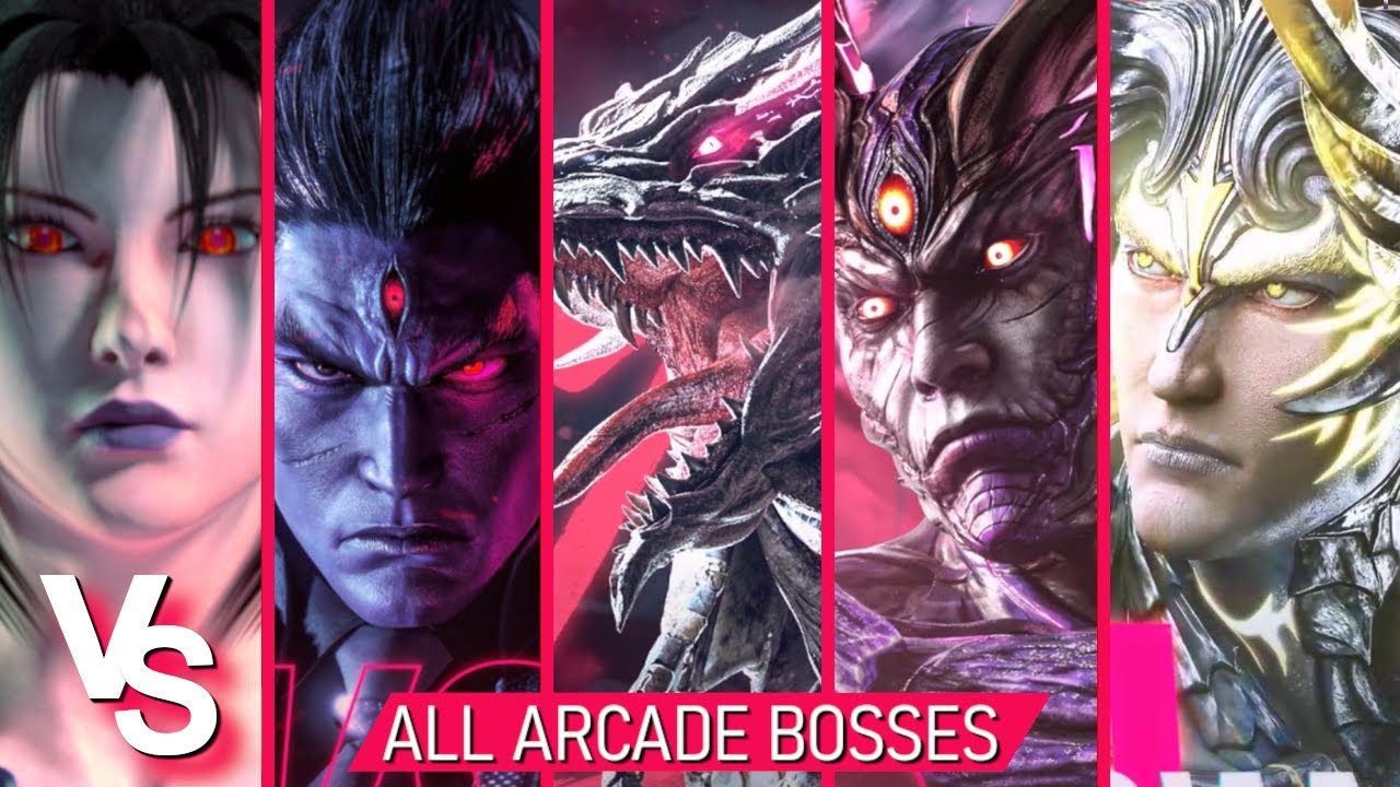 TEKKEN 8 | Unknown VS. All Arcade Bosses (Azazel, True Devil Kazuya, Angel Jin) - HARD MODE