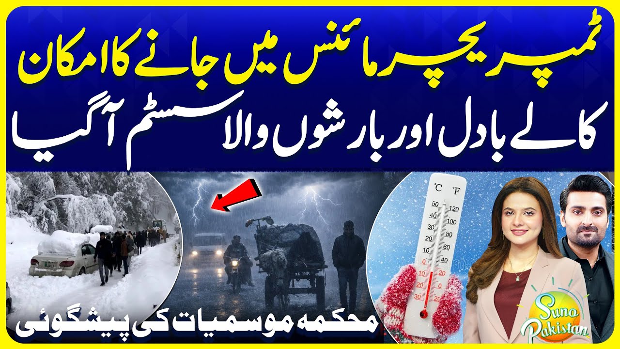 Weather Alert Pakistan | Latest Rain Prediction & Forecast | Suno Pakistan