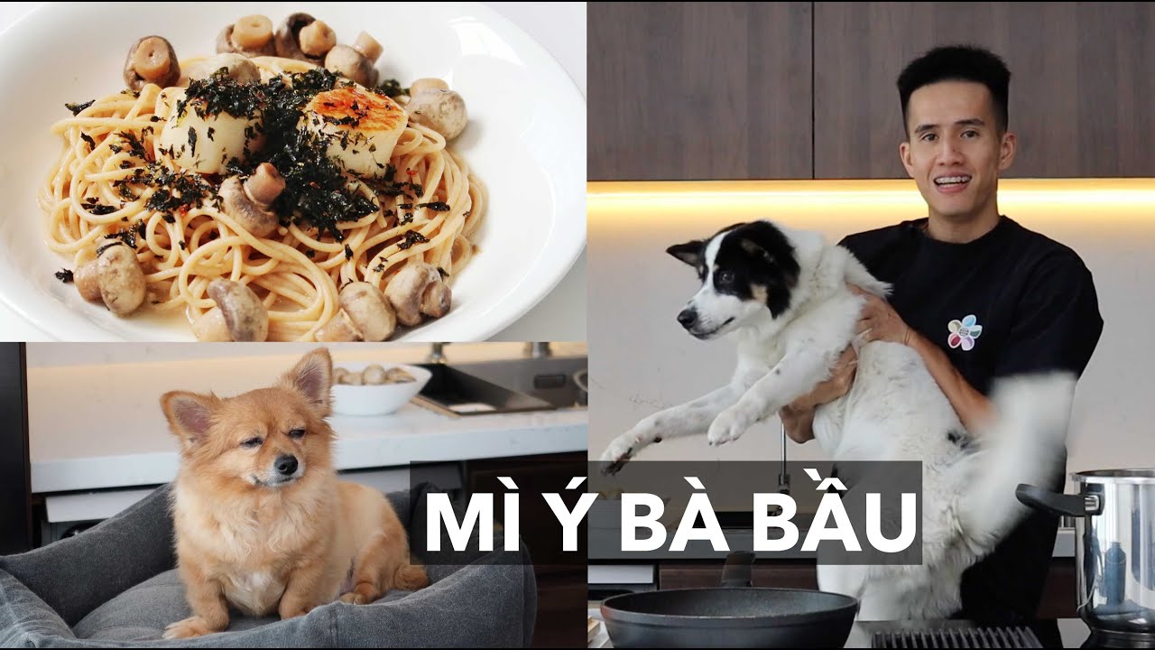 Mì Ý sò điệp và rong biển cho bà bầu - Gạo ghé thăm bếp mới.