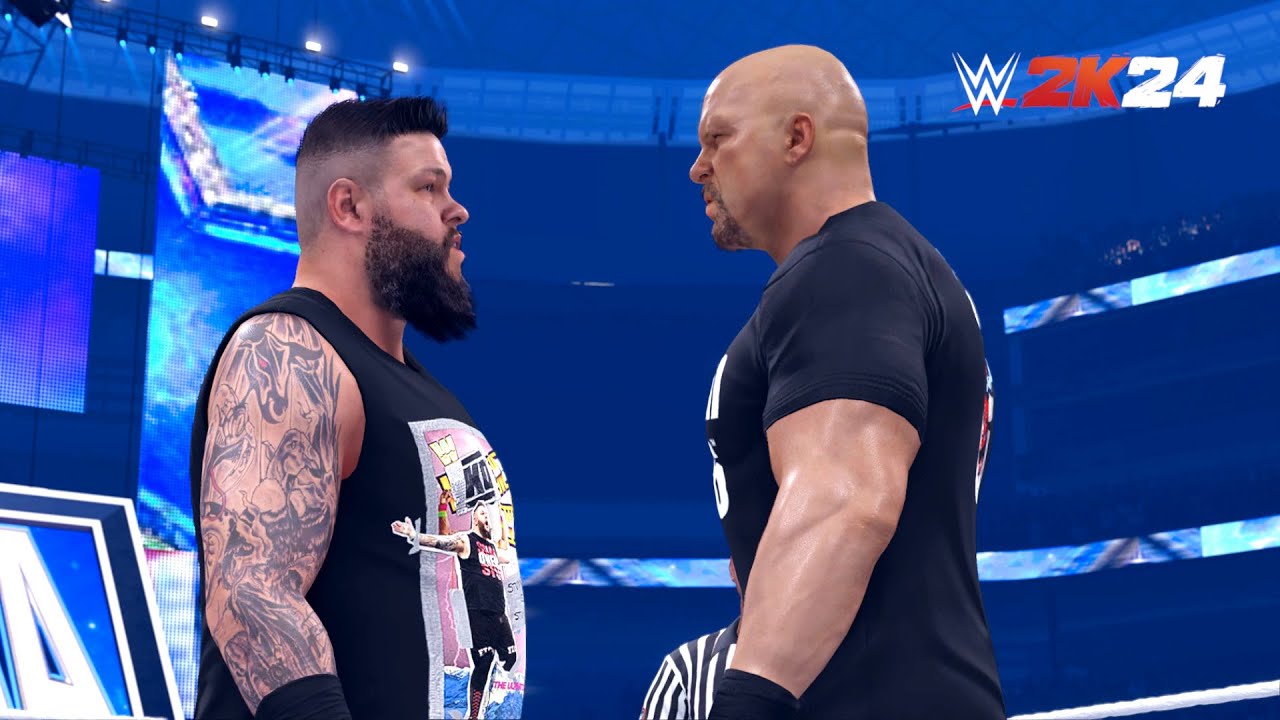 WWE 2K24 Showcase Mode - Stone Cold Vs Kevin Owens (Wrestlemania 38) FULL Walkthrough (PS5)