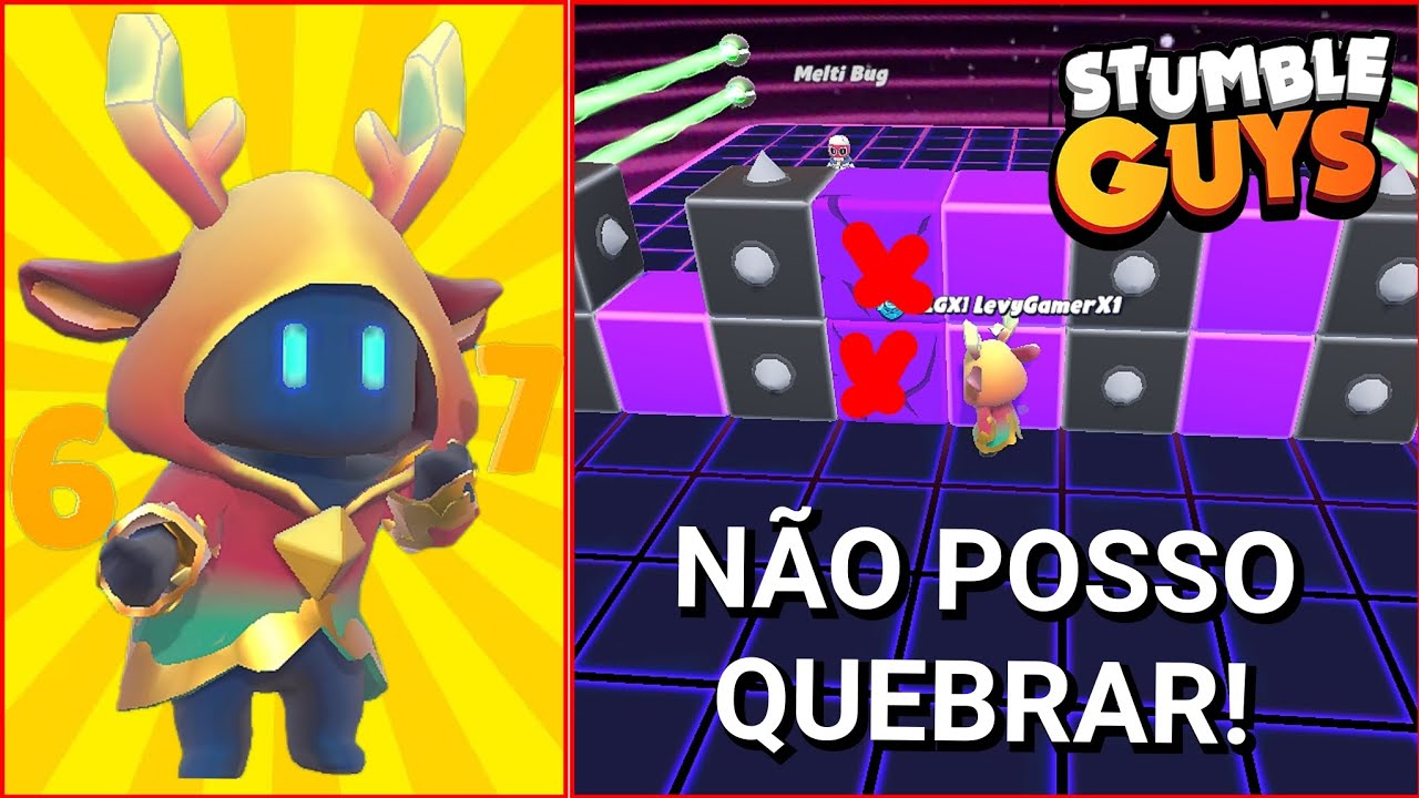 SÓ POSSO JOGAR O BLOCK DASH SEM QUEBRAR OS BLOCOS NO STUMBLE GUYS!🔥