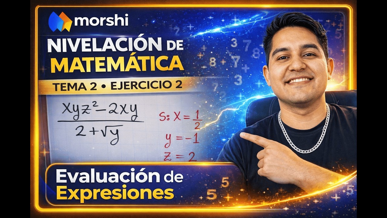 Evaluación de Expresiones Algebraicas con Sustitución | Nivelación Matemática | Ej 2 Explicado