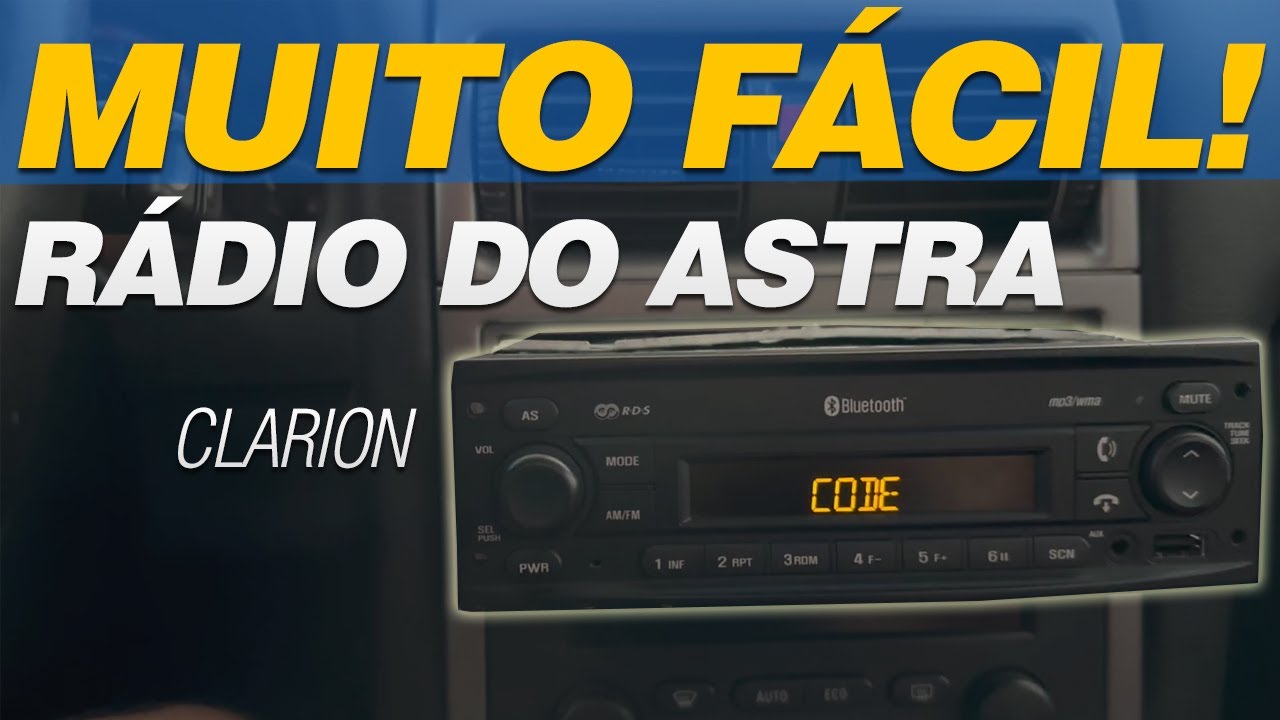 COMO DESBLOQUEAR O RÁDIO ORIGINAL DO ASTRA SEM O CODE (CLARION), SERVE EM AGILE, MONTANA E ZAFIRA.