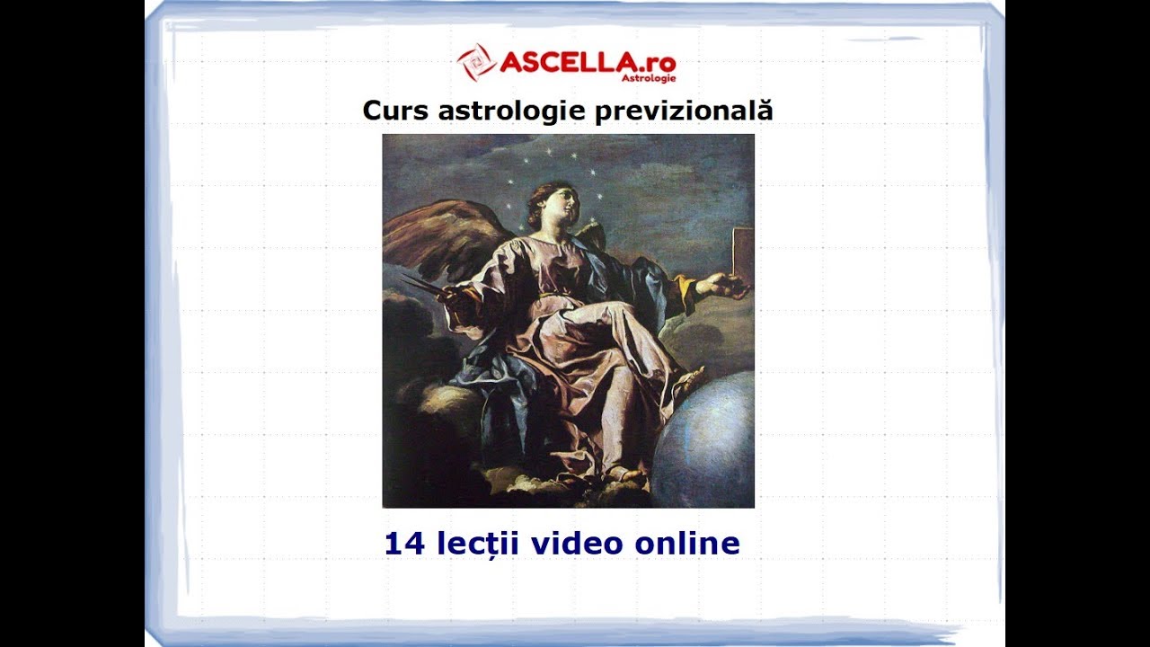 Curs video astrologie previzională - Introducere și cuprins