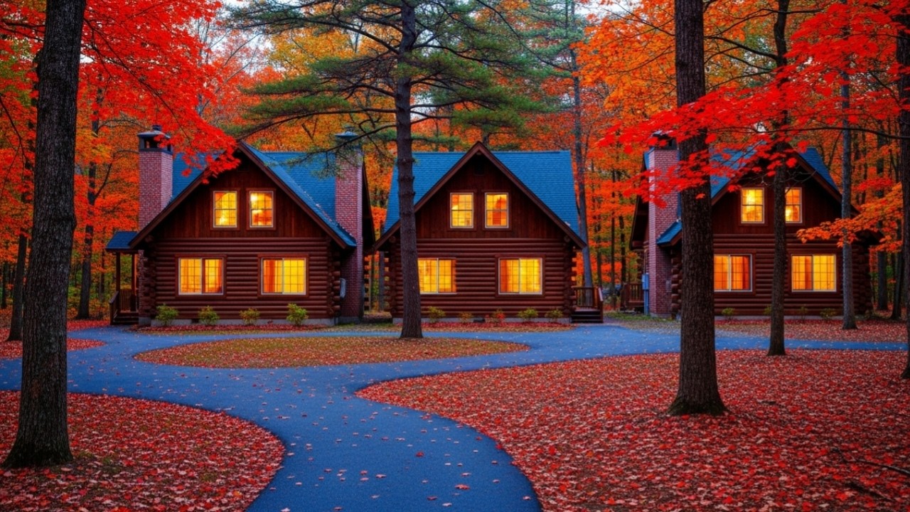 HEALING MUSIC FOR STRESS RELIEF & SOUL 🍂 PEACEFUL AUTUMN TREES RELAXING MUSIC AMBIENCE