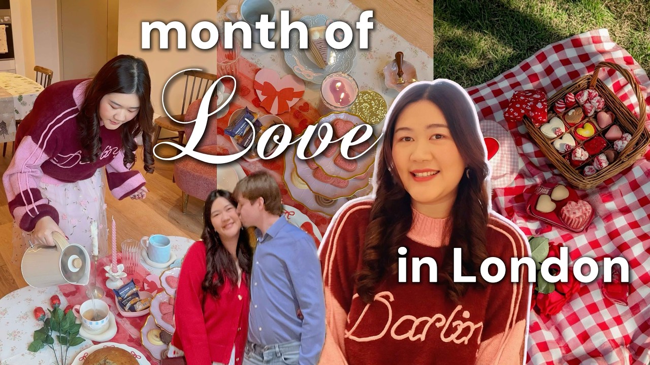 the softest valentine’s vlog in London 💌🌸 Bridgerton tea party, opera date night & museum yoga