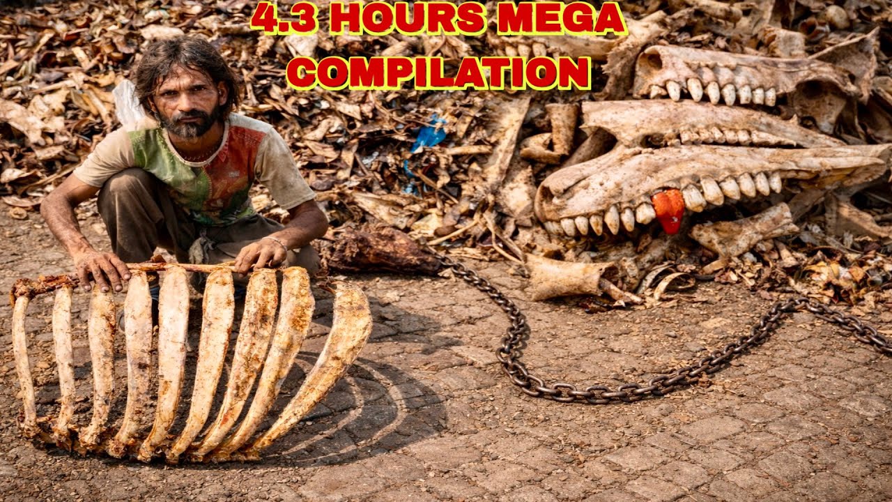 Unbelievable Process! Millions of Animal Bones Used in Water Draining Pipe | Full Compilation