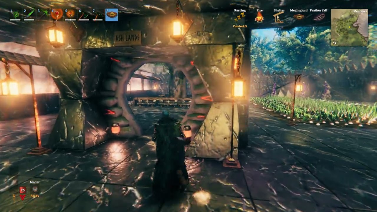Valheim Black marble build.