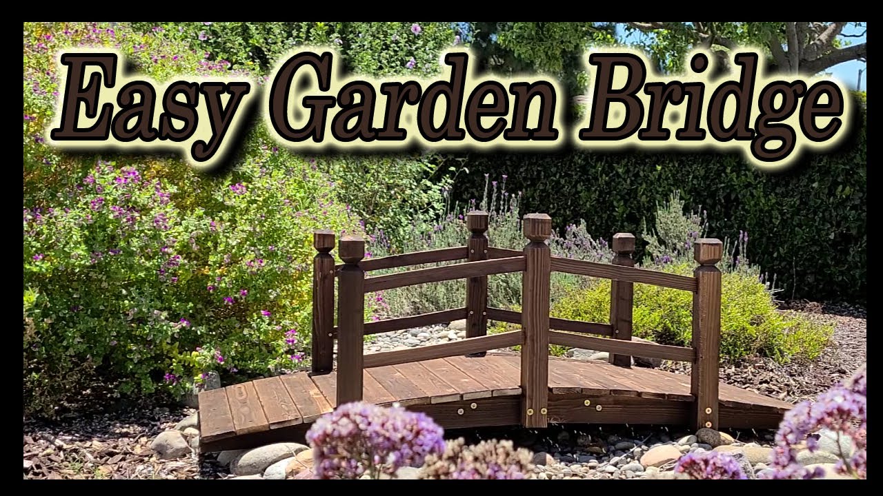 Build a 5ft Garden Bridge For Your Yard
