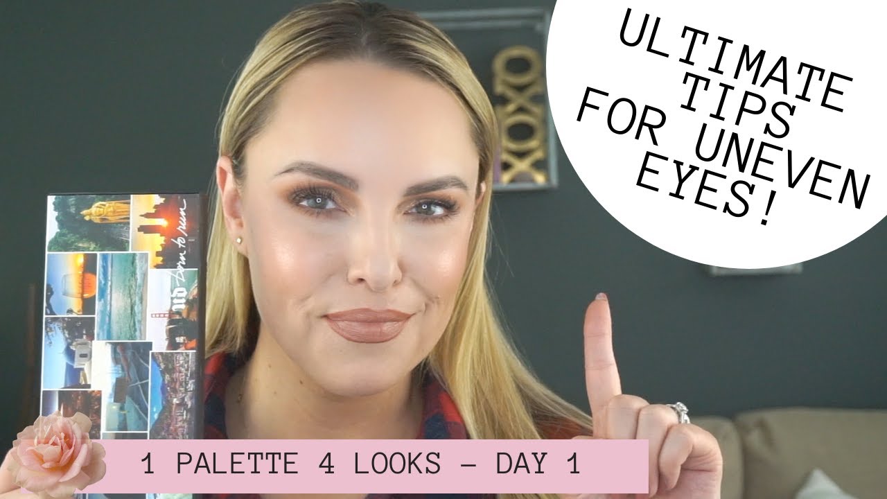 ULTIMATE GUIDE HOW TO MAKE YOUR EYES LOOK EVEN || 1 Palette 4 Looks