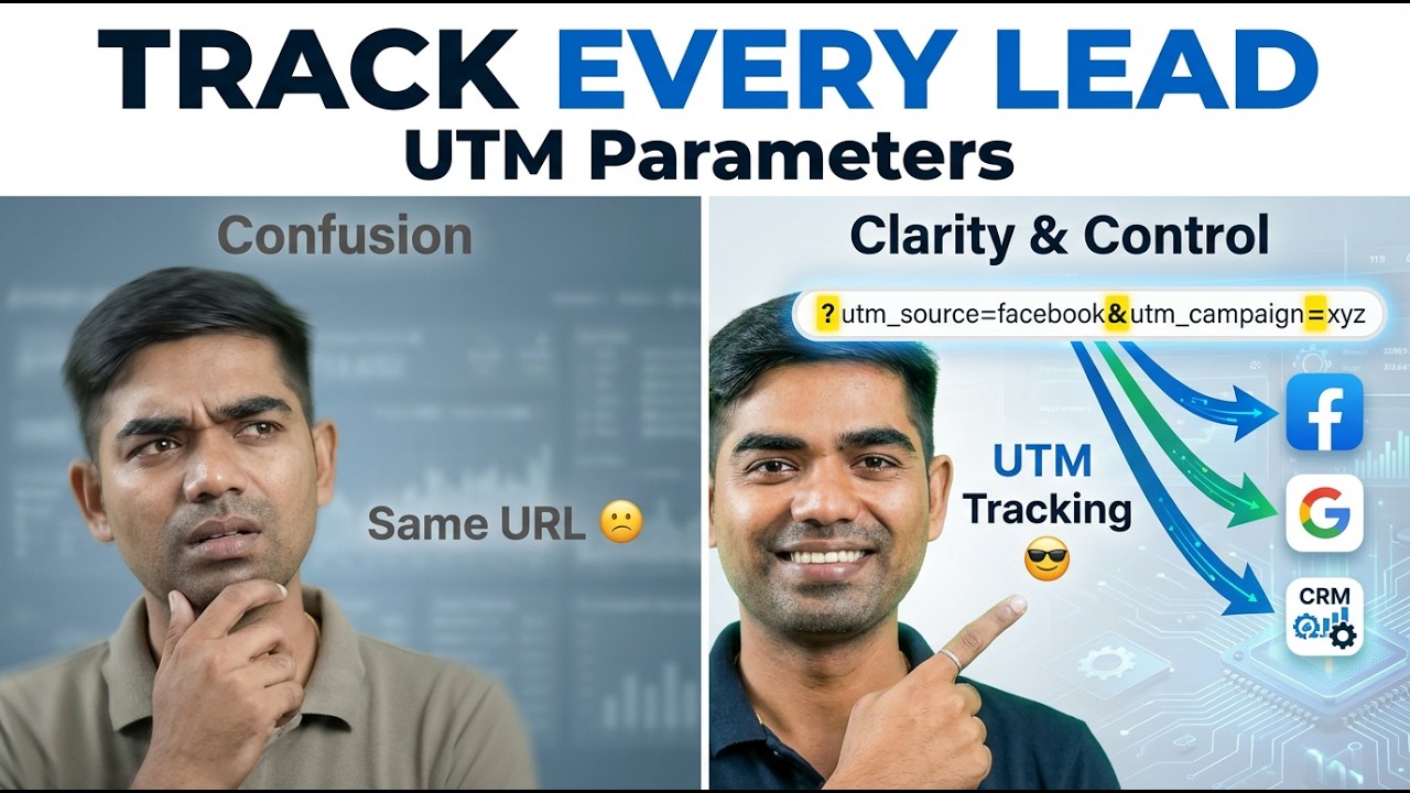 Day 18: UTM Parameters Explained Simply | Track Every Lead, Ad & Campaign Like a Pro