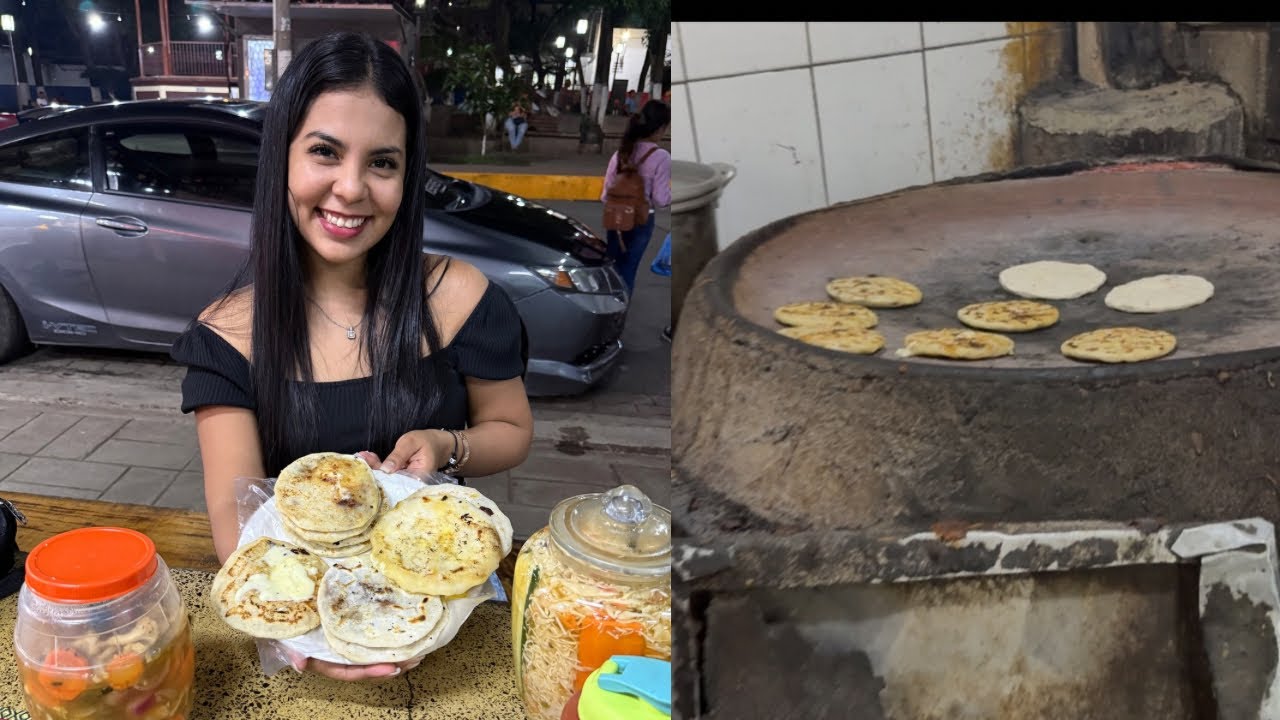 Pupusas hechas en comal a base de leña, en izalco El Salvador! Un sabor totalmente diferente
