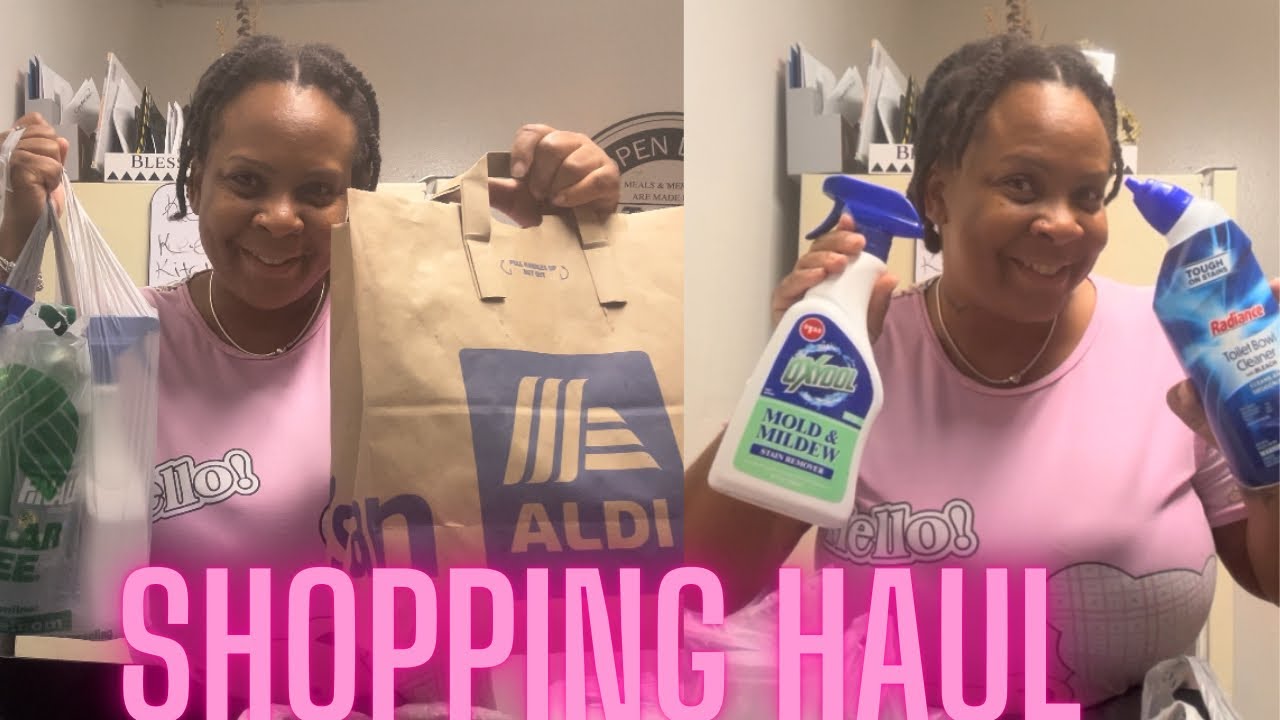 Aldi, Dollar Tree & Family Dollar Cleaning Supplies Shopping Haul ( Single Mom Shops On A Budget )