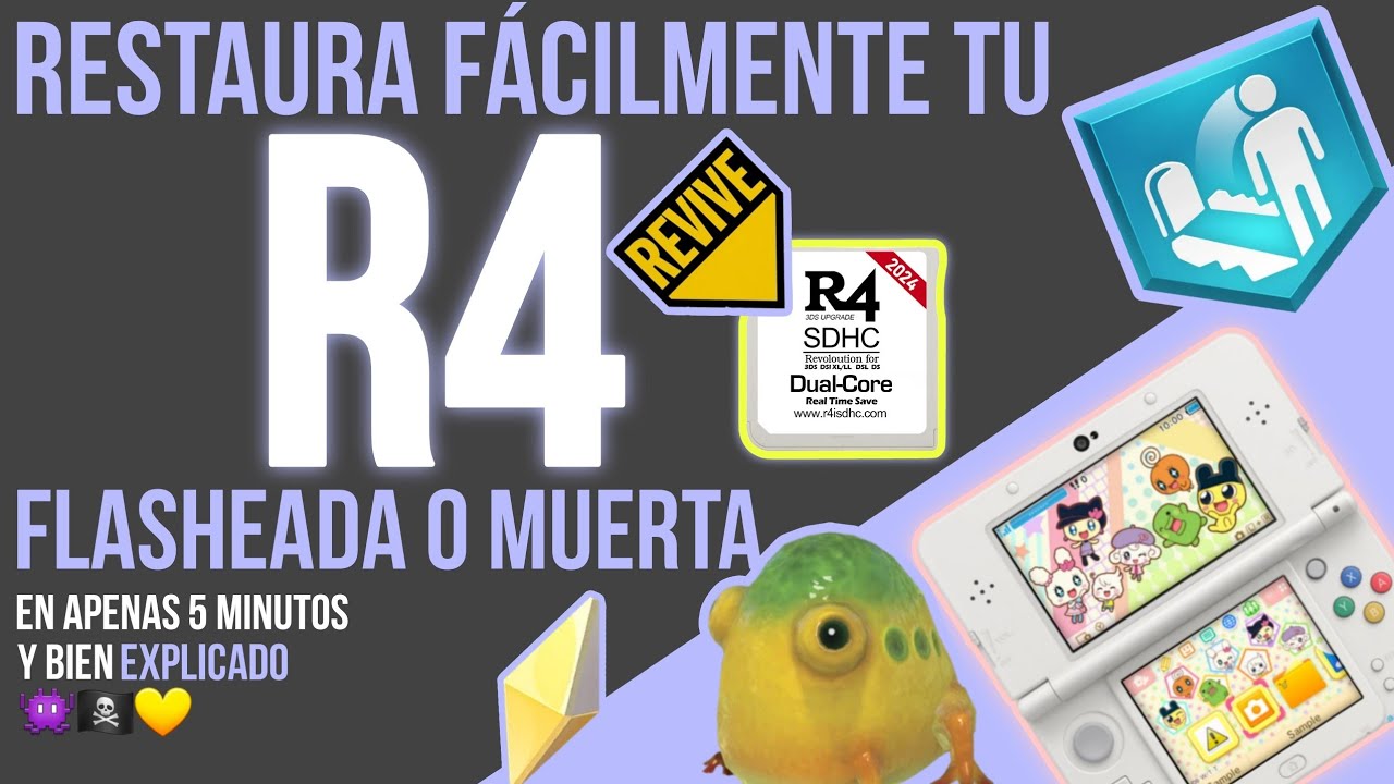COMO RESTAURAR R4 FLASHEADA, ROTA O MUERTA || 3DS 2DS  2024