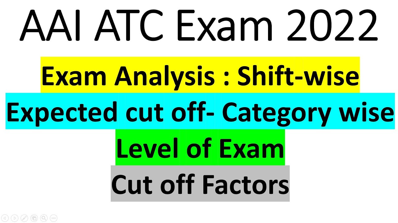 AAI ATC Expected cut off 2022 | AAI ATC Exam Analysis 2022 | aai atc exam cut off |aai atc exam 2022