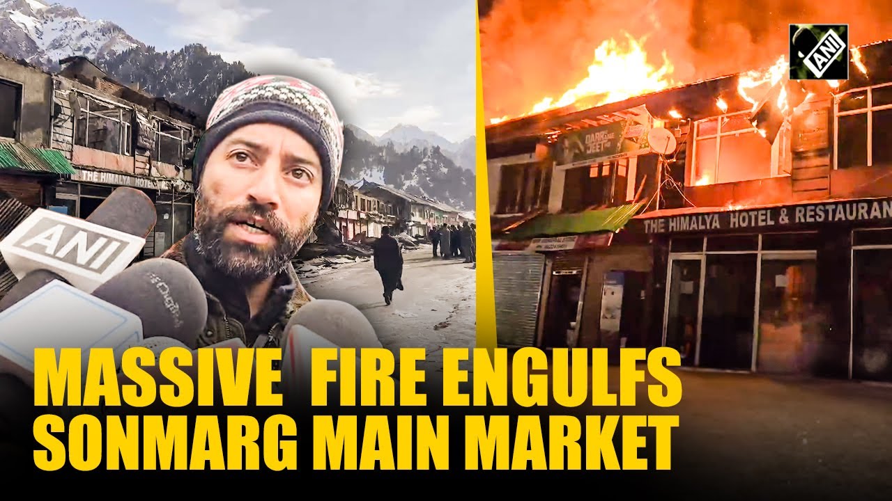Massive fire breaks out at J&K&rsquo;s Sonamarg, destroys shops & hotels