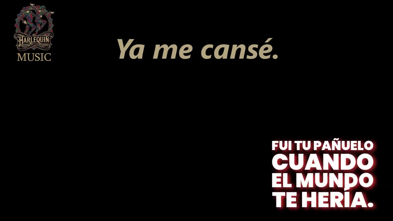 Ya me cansé. 