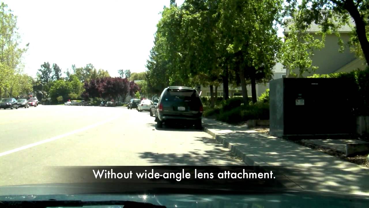 Sanyo Xacti VPC-CG10 + 0.5x Wide Angle Clip-On Lens (Vehicle-Mounted Test)