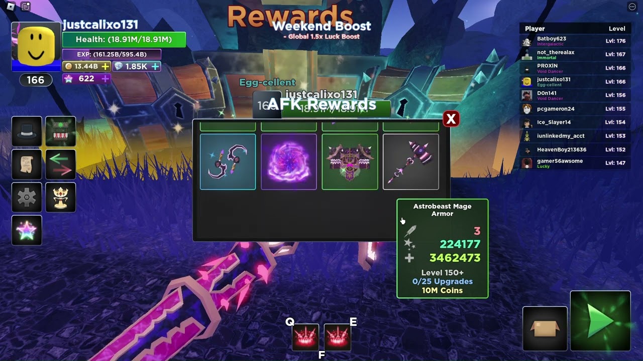 Claiming 290 AFK Reward Drops  |  Fabled legacy