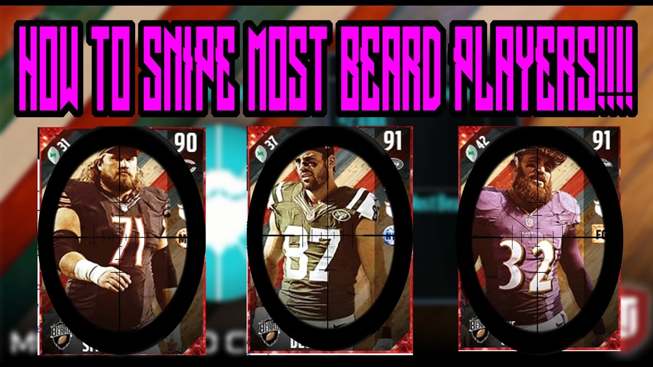 How To Snipe Most Beard Players In MUT 17!!!!!