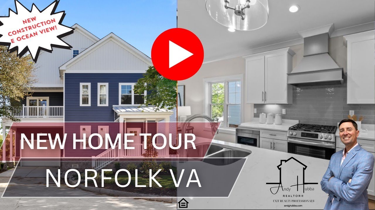 Luxury Homes & Real Estate Norfolk VA|New Construction Video Tour near East Beach Ocean View Realtor