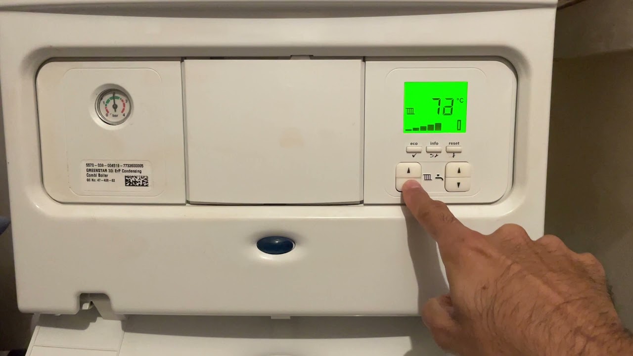 Flow Temp - Worcester bosch greenstar i reduce flow temperature 82 to 55 degrees