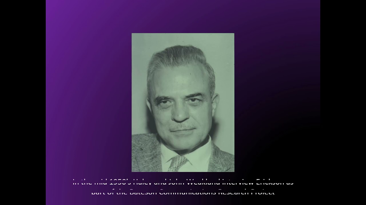 Milton H. Erickson, MD - Biography in Photos