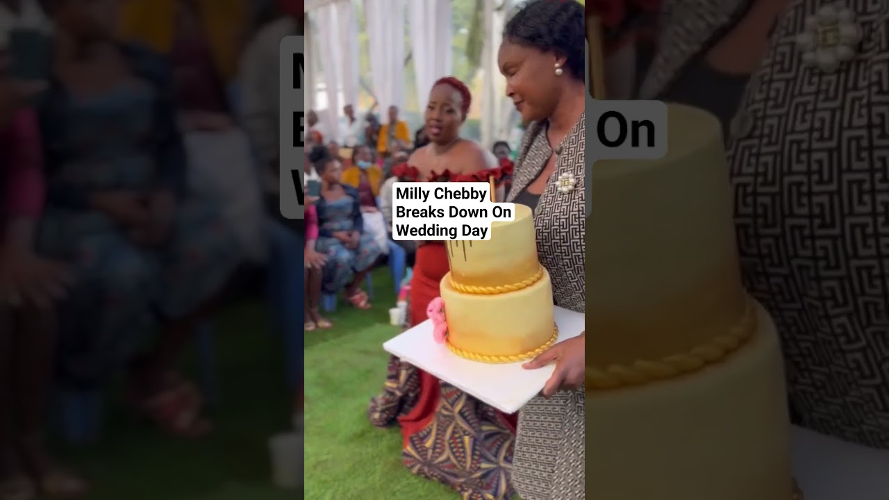 MILLY CHEBBY BREAKS DOWN AS SHE WALKS DOWN THE ISLE #millychebby #wedding #dianabahati